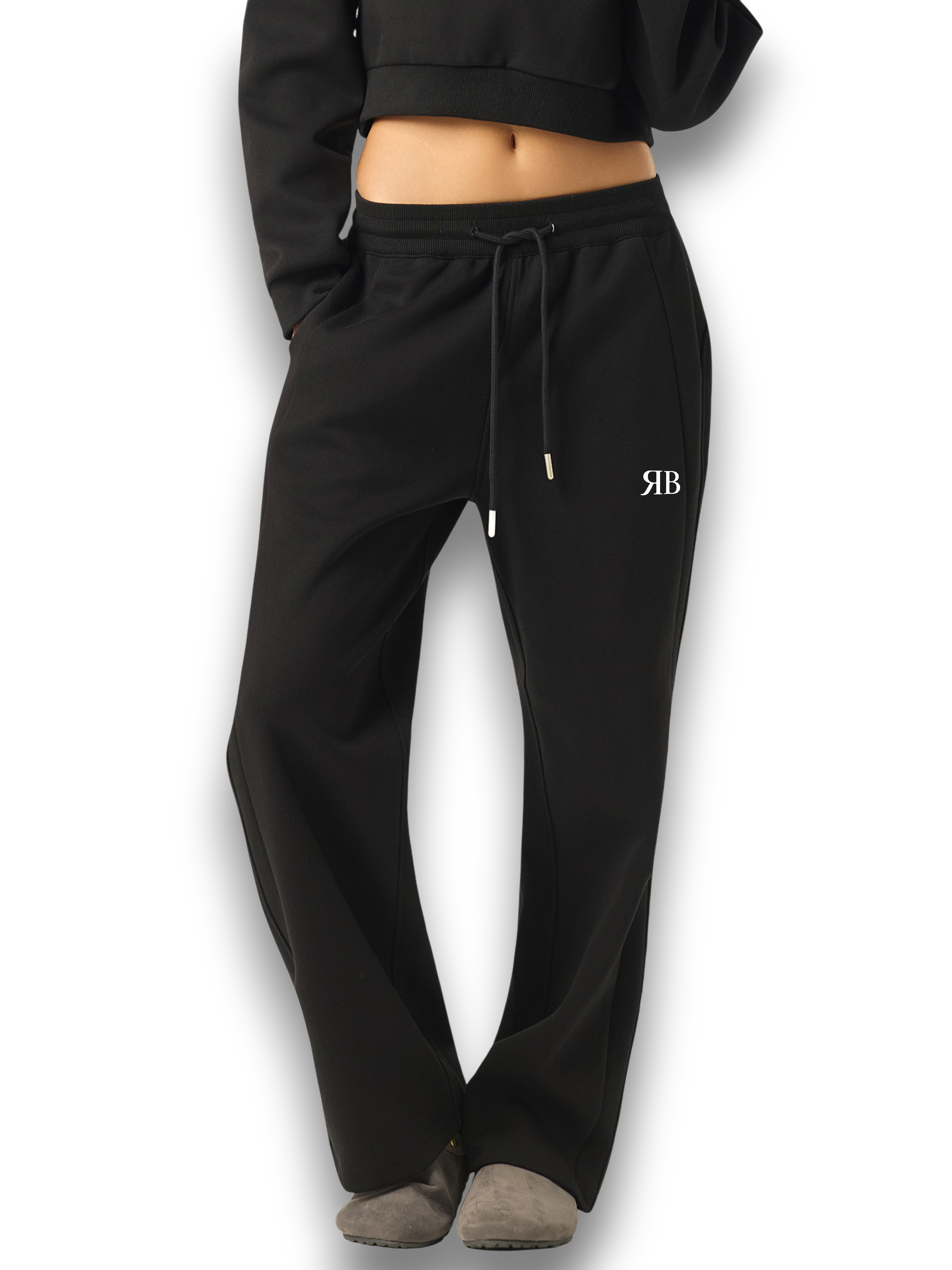 RB Drawstring Cherry Straight Leg Joggers