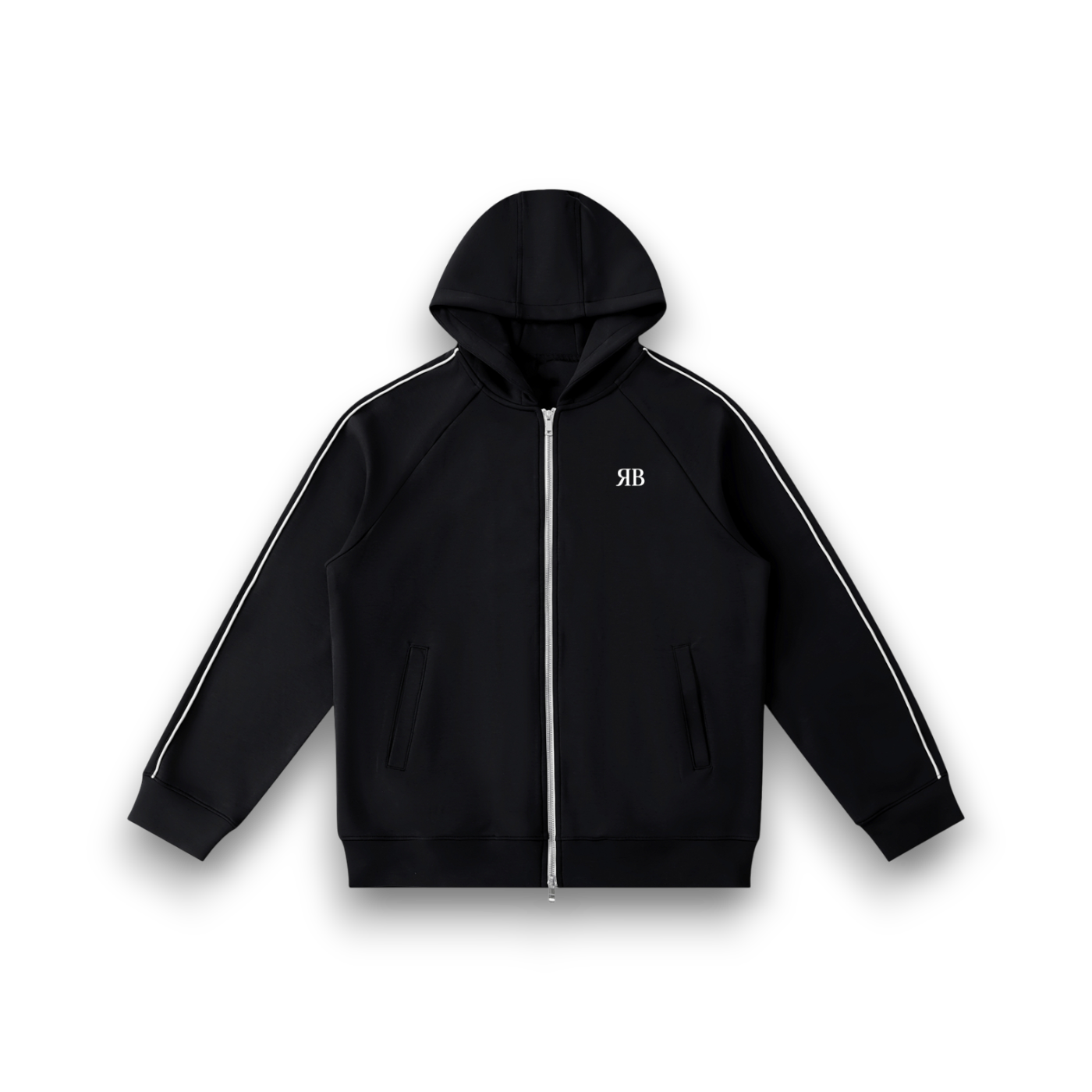 RB Raglan Chrome Sleeve Zip Hoodie