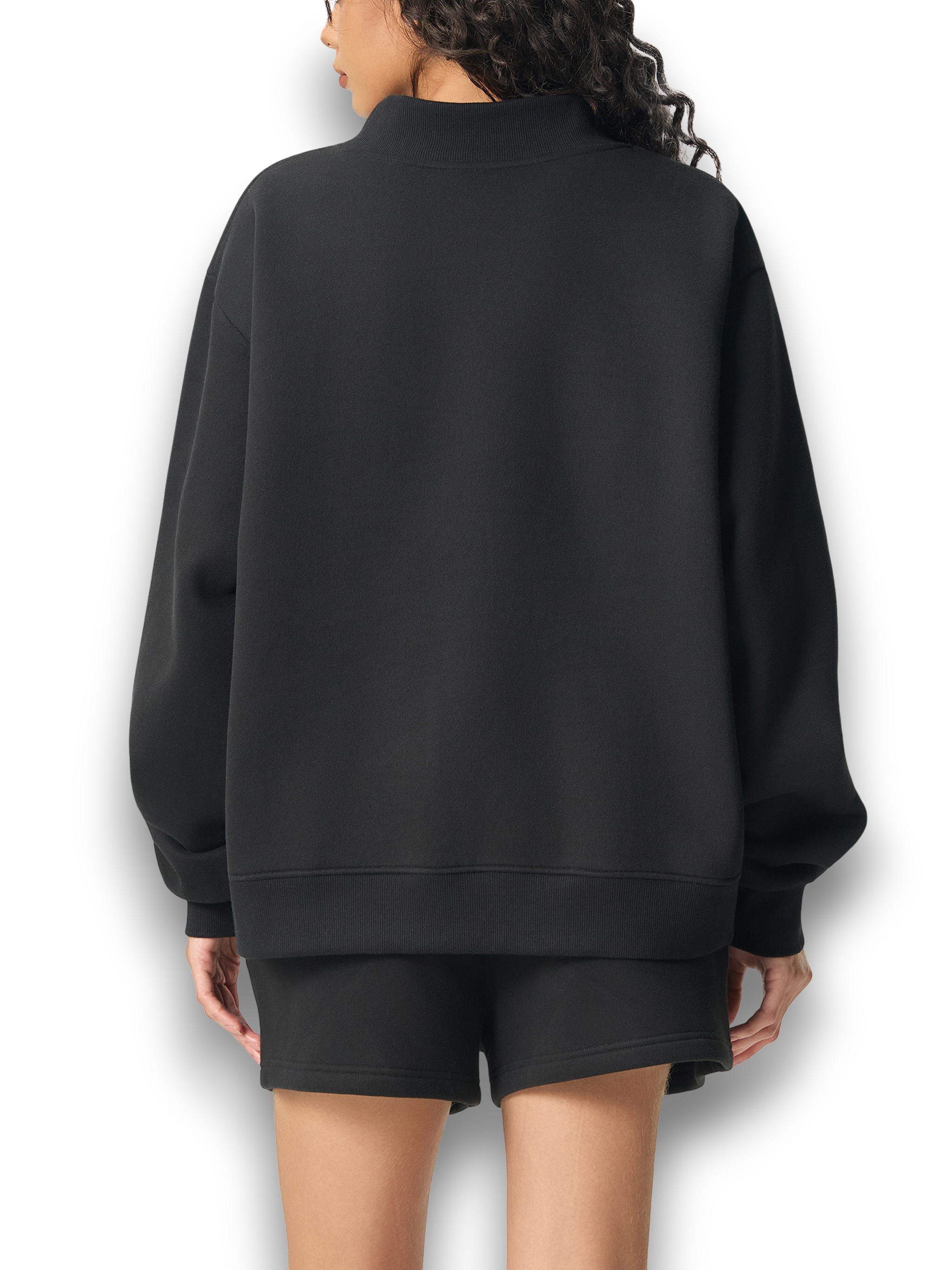 RB Mock Neck Crew Sweatshirt
