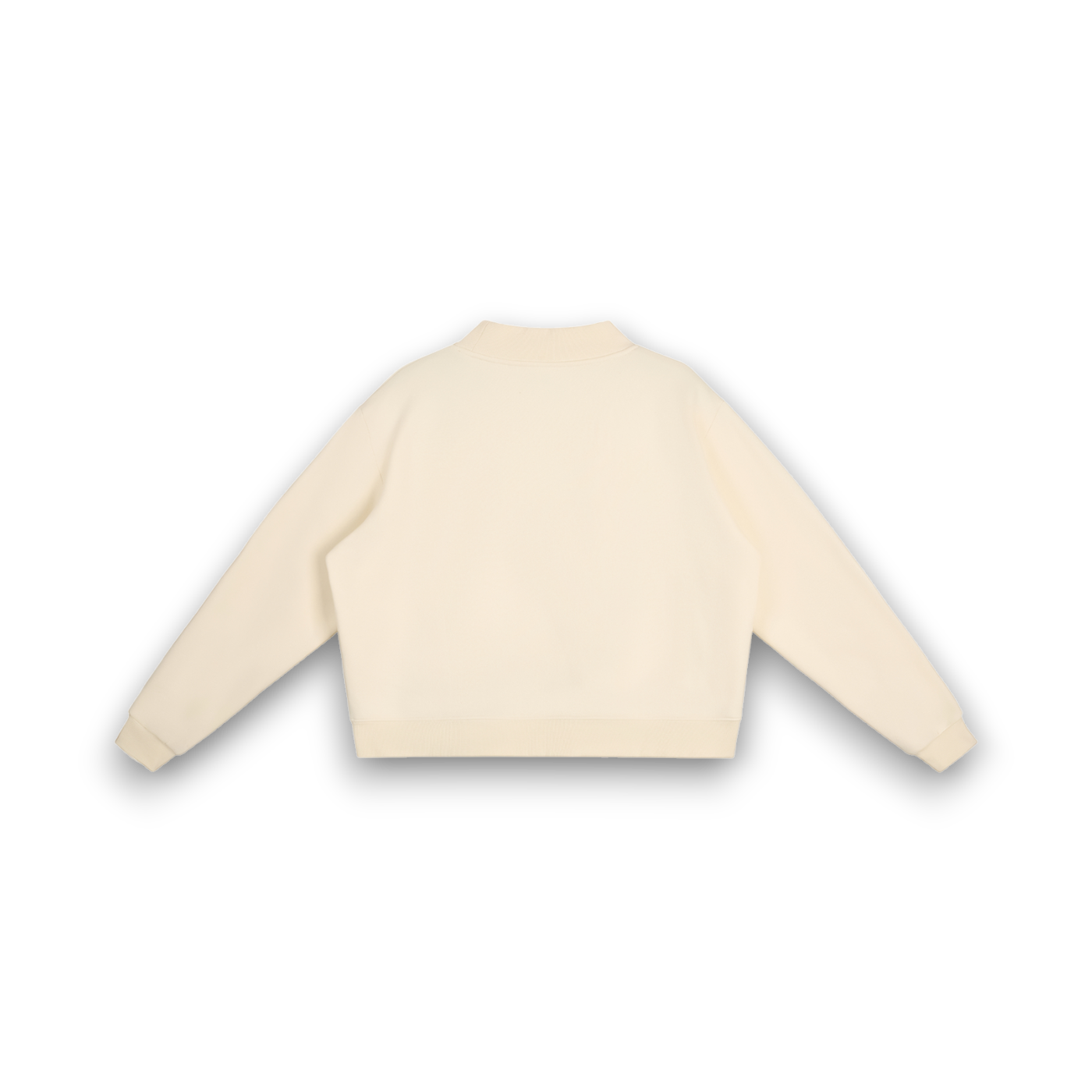 RB Mock Neck Crew Ice-Cream Sweatshirt