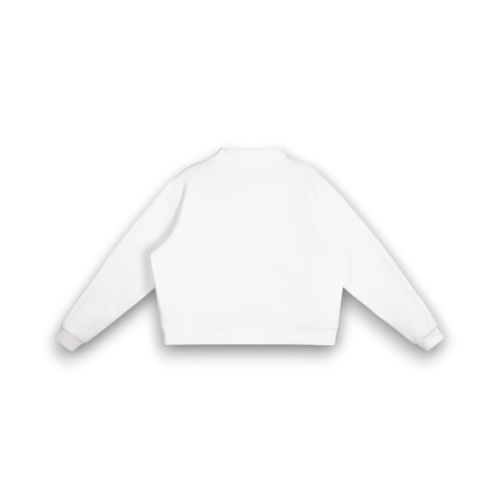 RB Mock Neck Crew Ice-Cream Sweatshirt