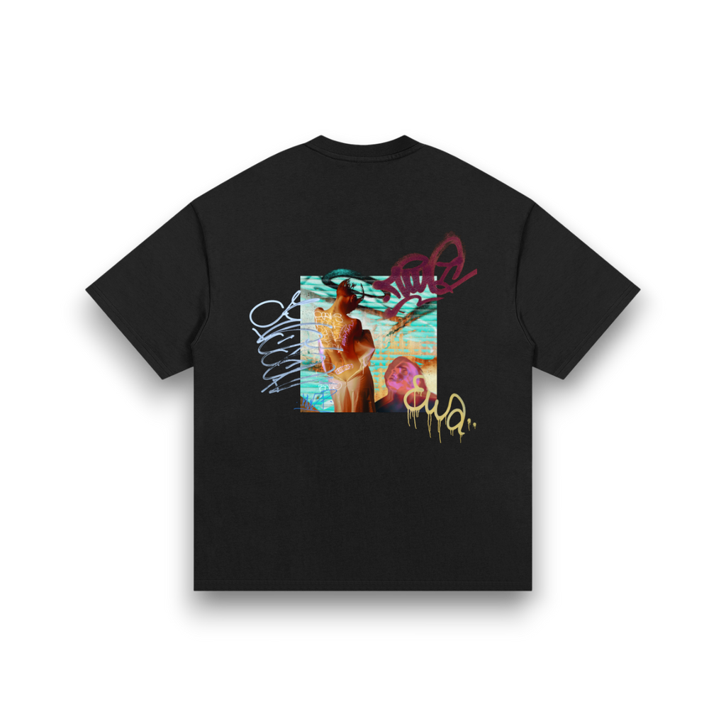 RB x Bunny Oversized Graffiti Tee