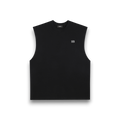 RB Raw Edge Black Tank Top