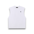RB Raw Edge White Tank Top