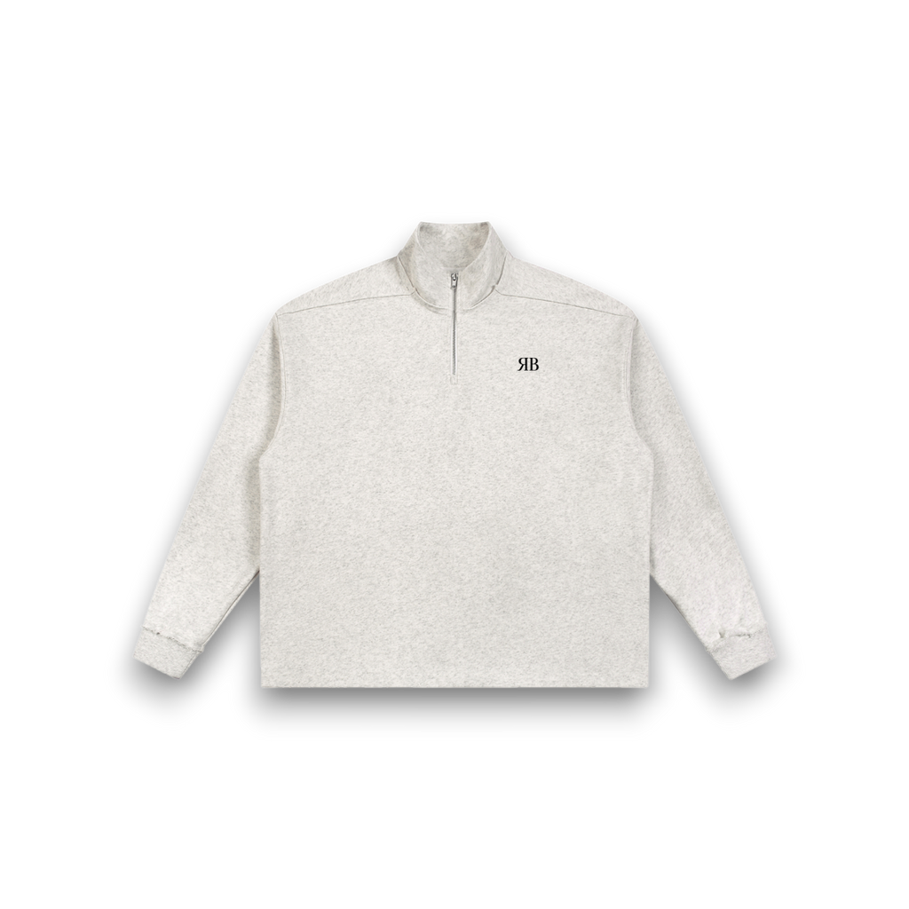 RB Half-Zip Rolled Edge Cookie Sweatshirt