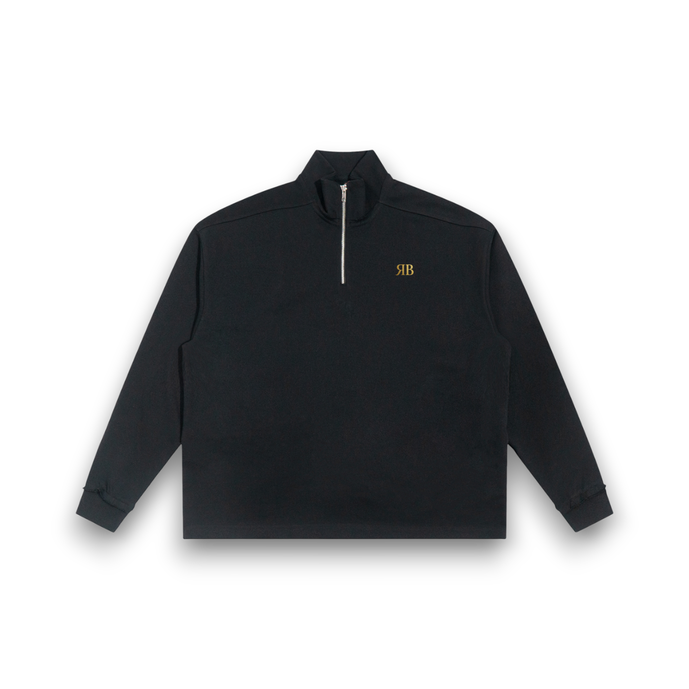 RB Half-Zip Rolled Edge Sweatshirt