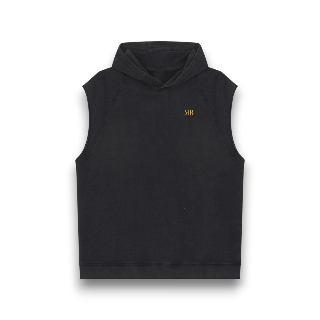 RB Washed Sleeveless Hoodie