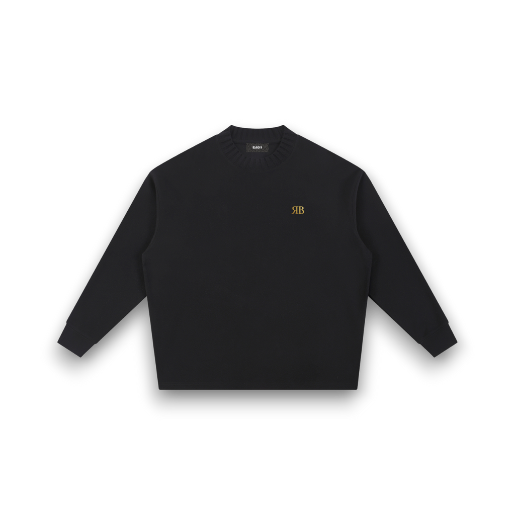 RB Knitted Round Neck Oversize YinYan W Sweatshirt