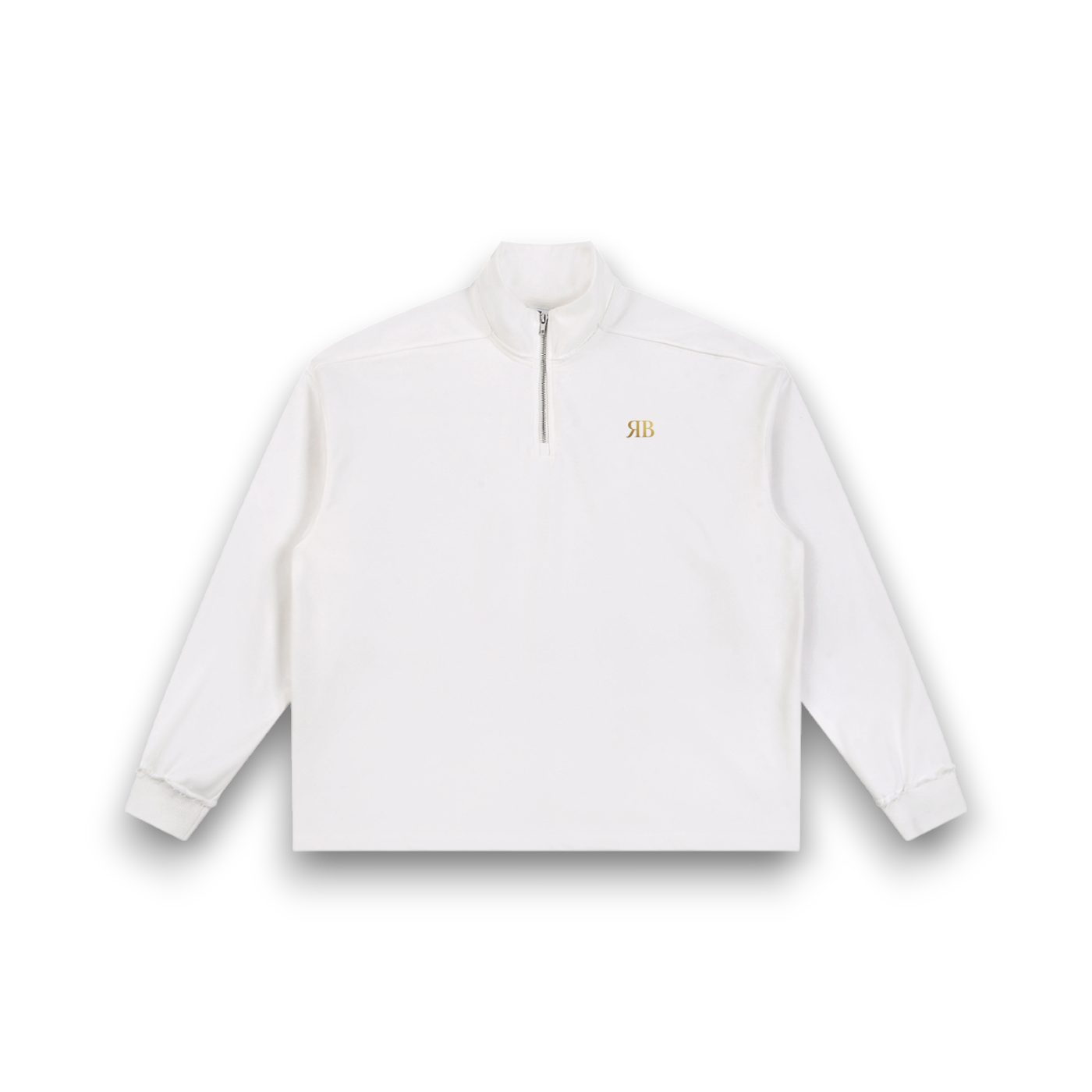RB Half-Zip Rolled Edge Sweatshirt