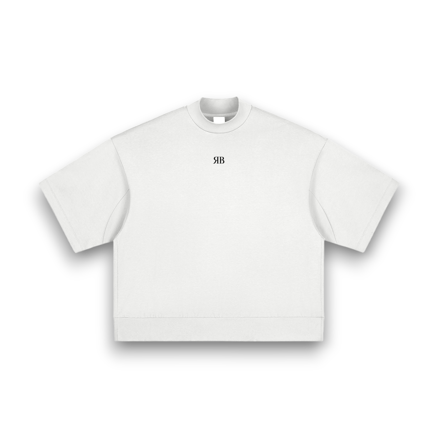 RB Heavyweight Oversized Mock Neck W Tee