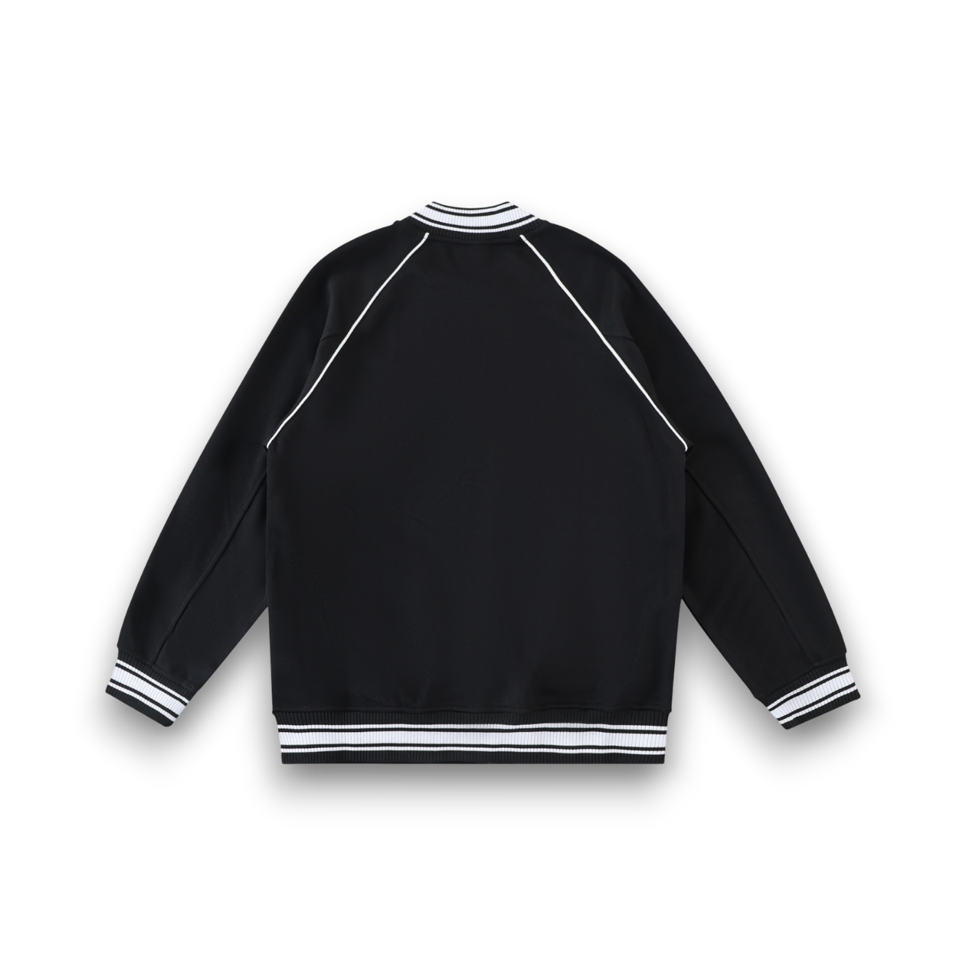 RB Contrast Trim Raglan Varsity Jacket
