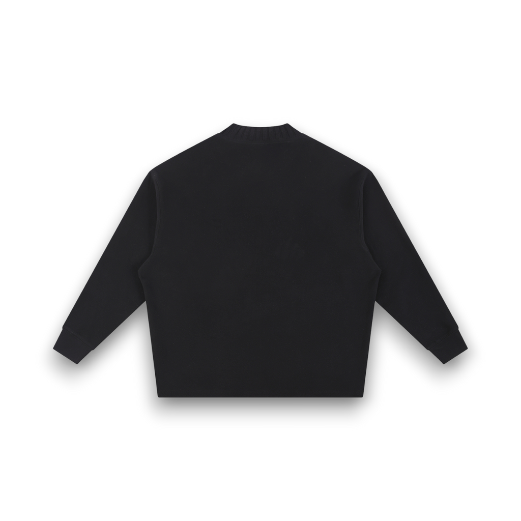 RB Knitted Round Neck Oversize YinYan Sweatshirt