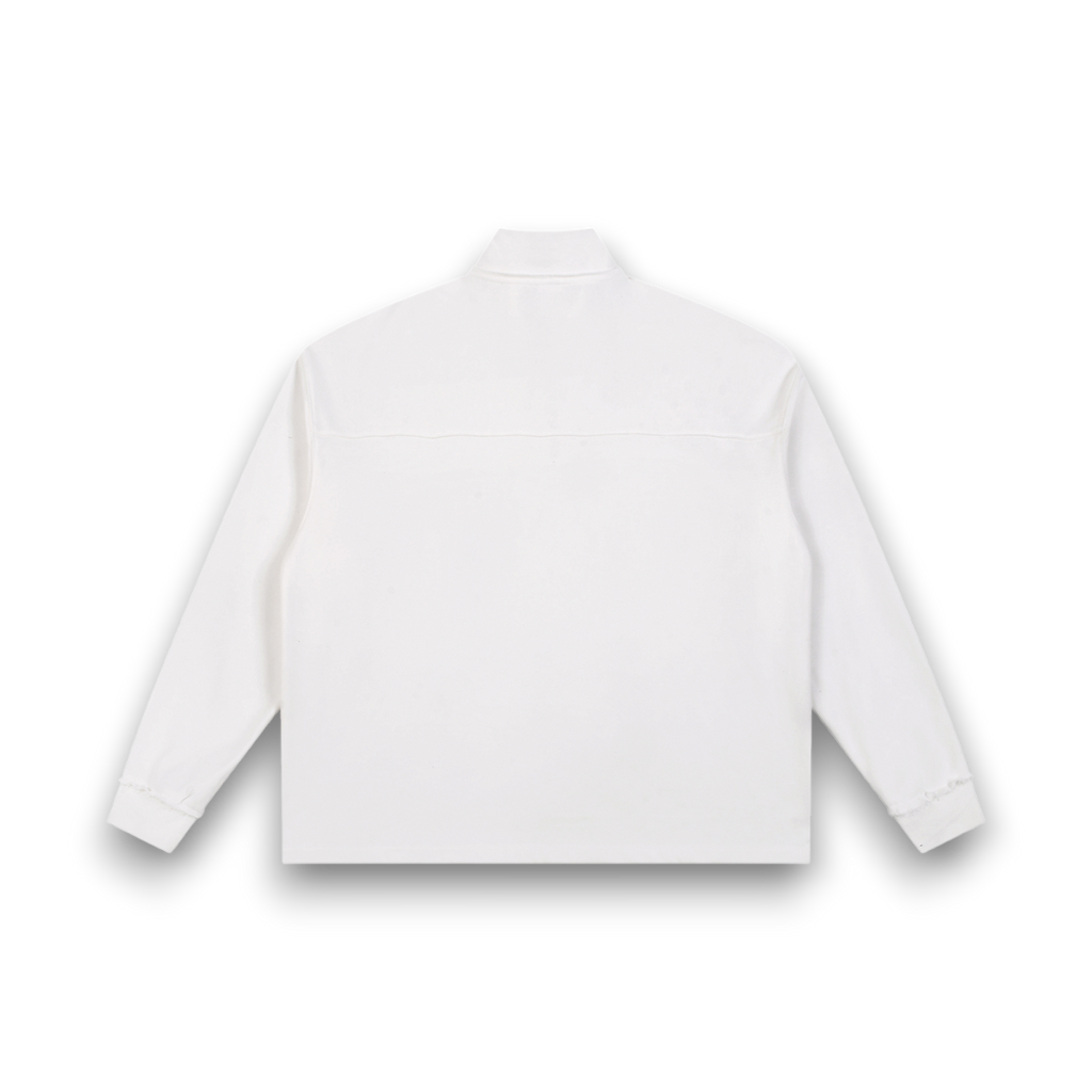 RB Half-Zip Rolled Edge Sweatshirt