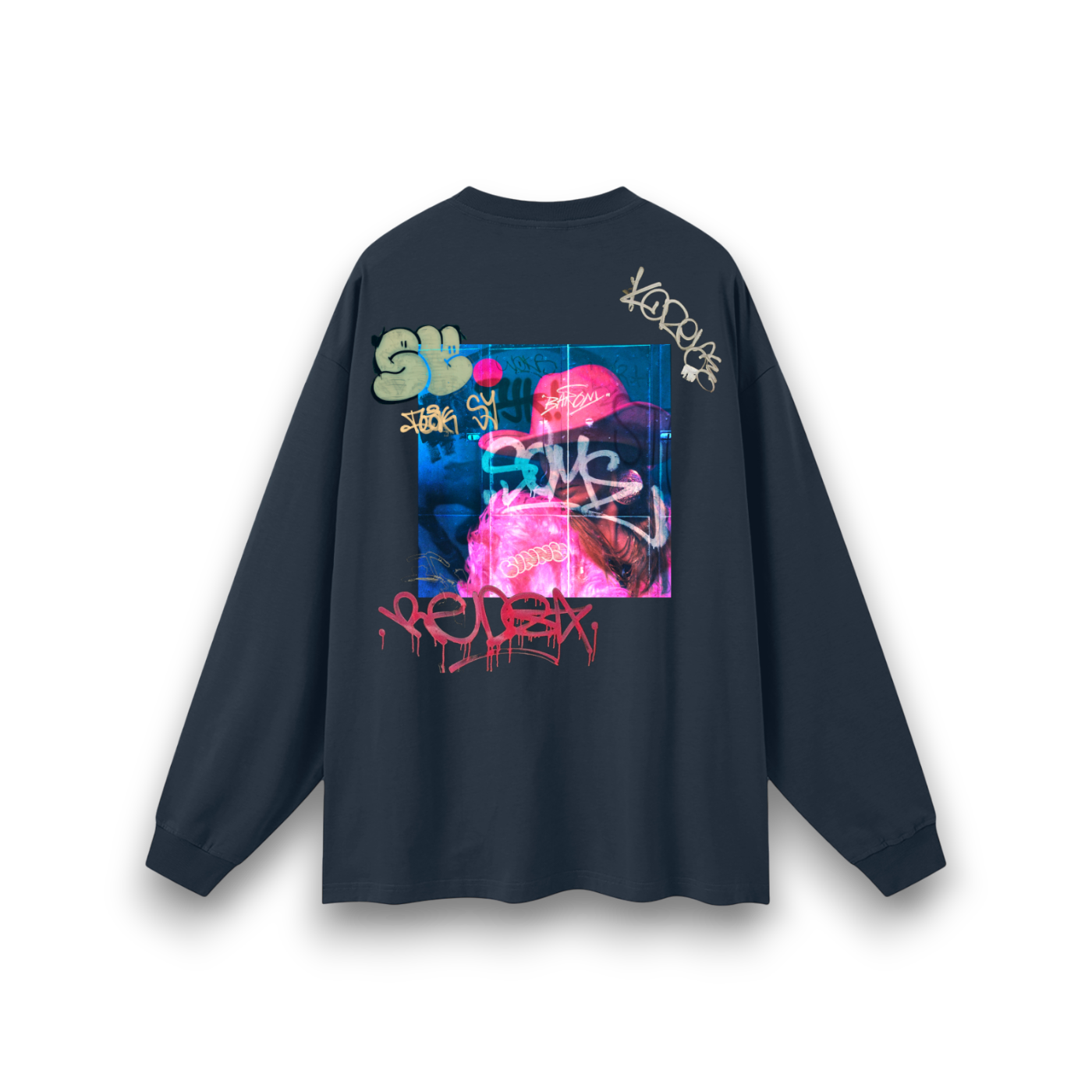 RB x Bunny Nonchalant Oversized Long Sleeve T-Shirt