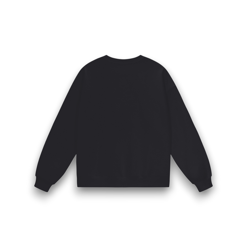 RB Drop Shoulder Black Sweatshirt