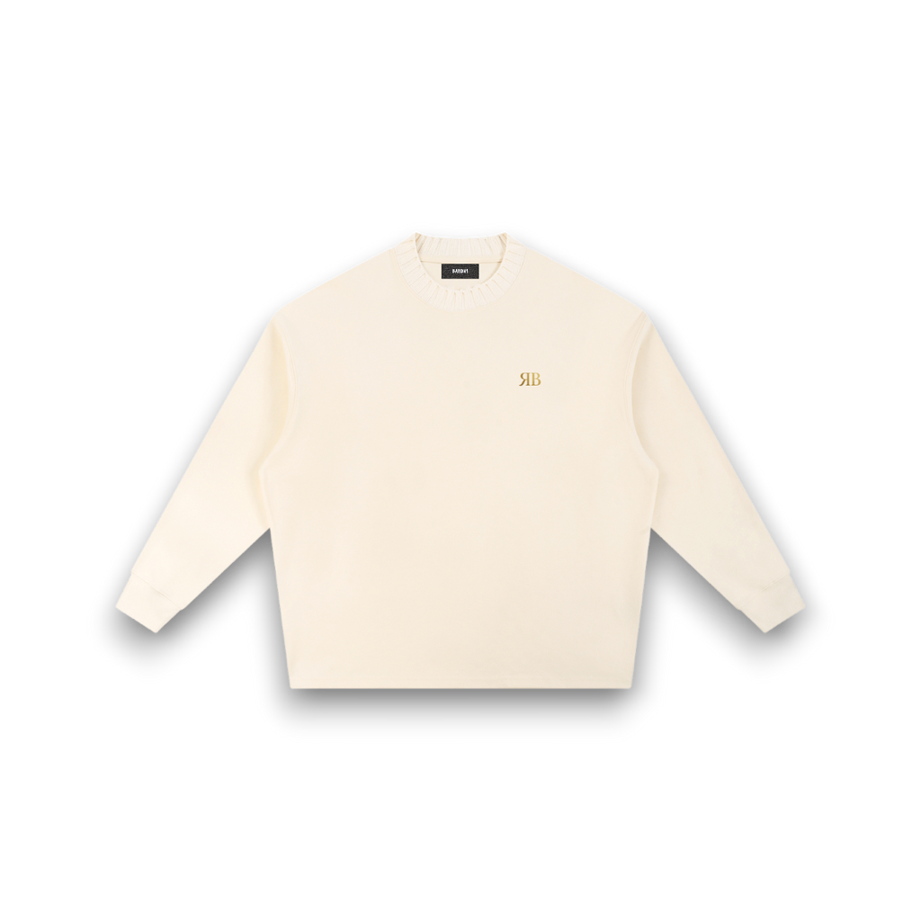 RB Knitted Round Neck Oversize Sweatshirt