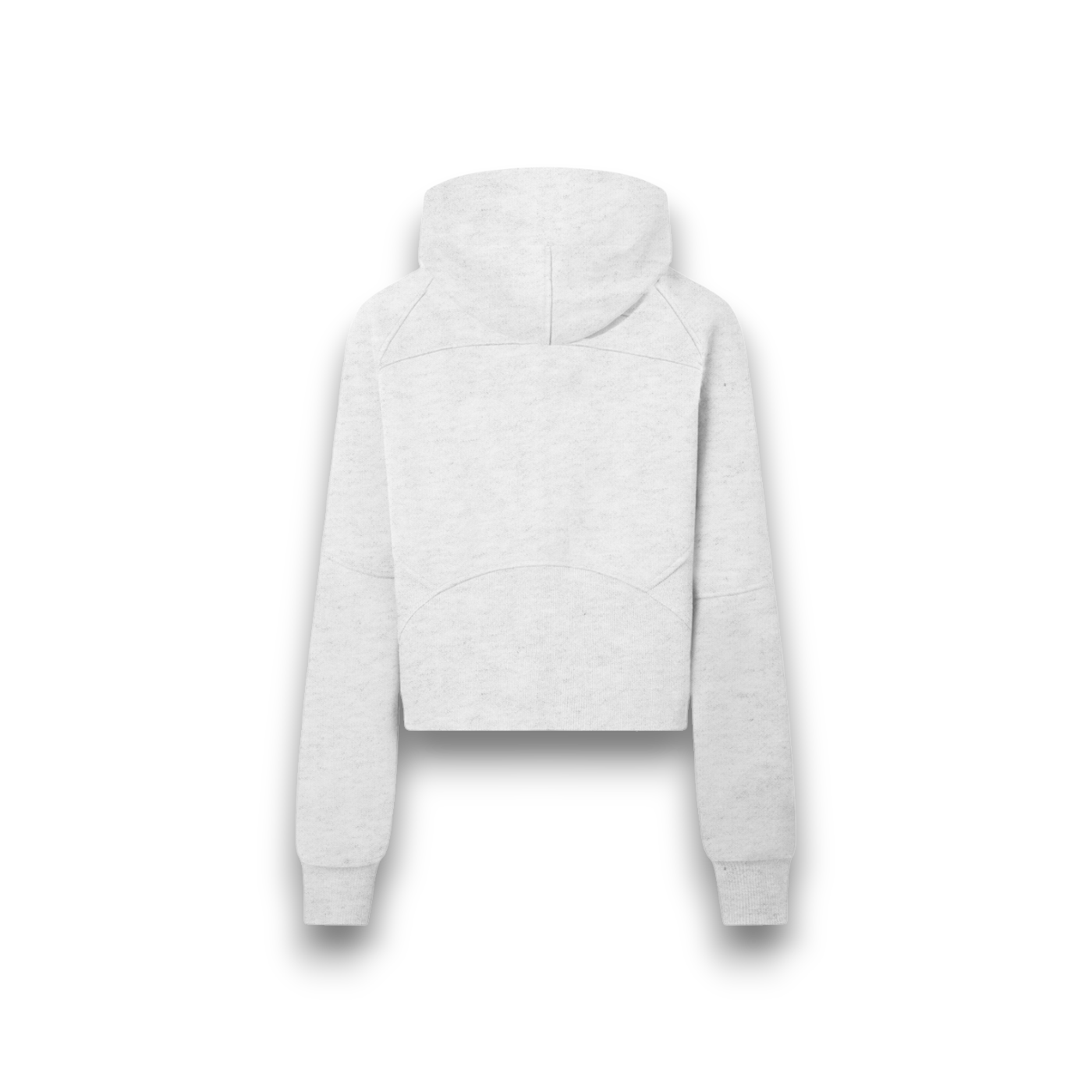 RB Cropped Half Zip Chrome Hoodie