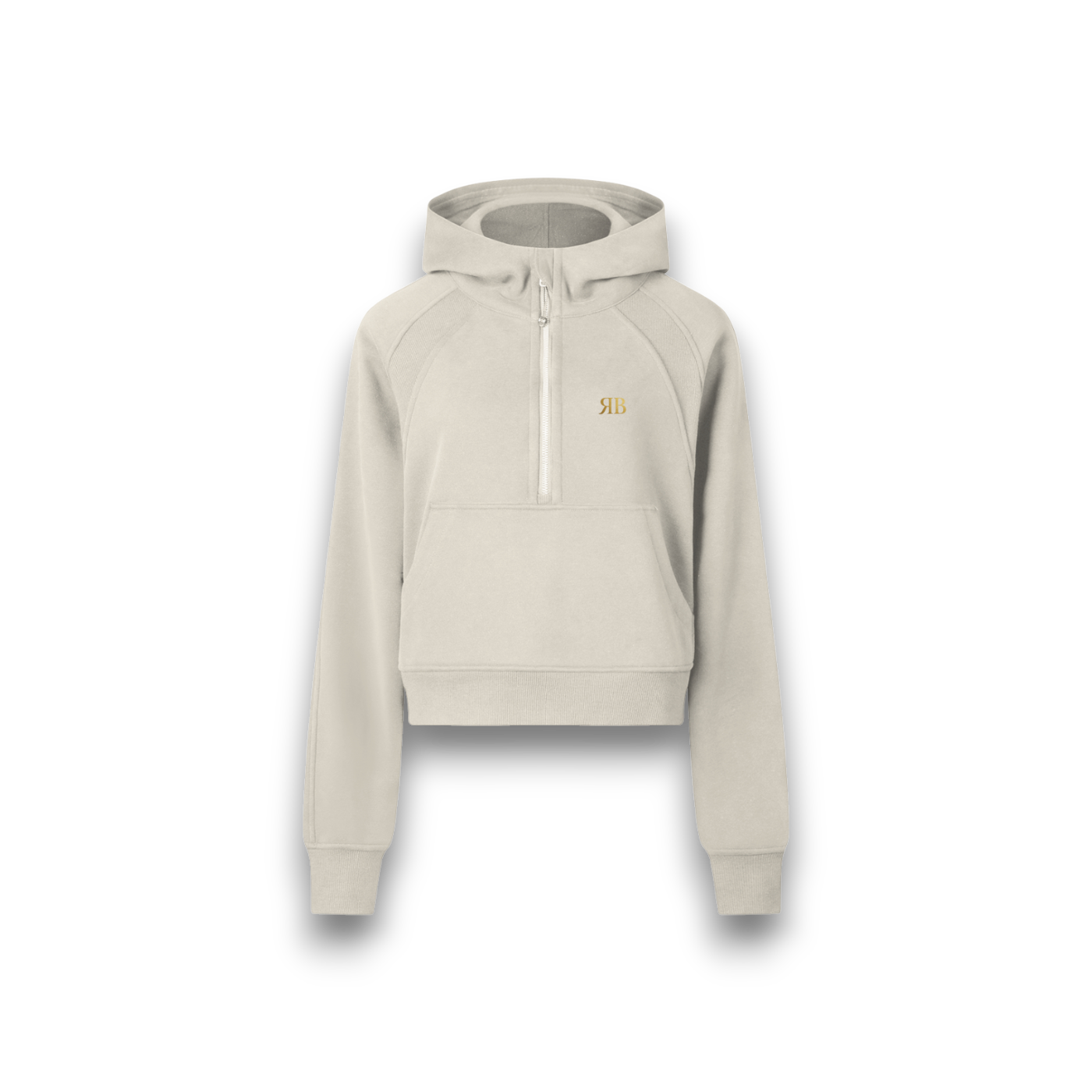 RB Cropped Half Zip Hoodie