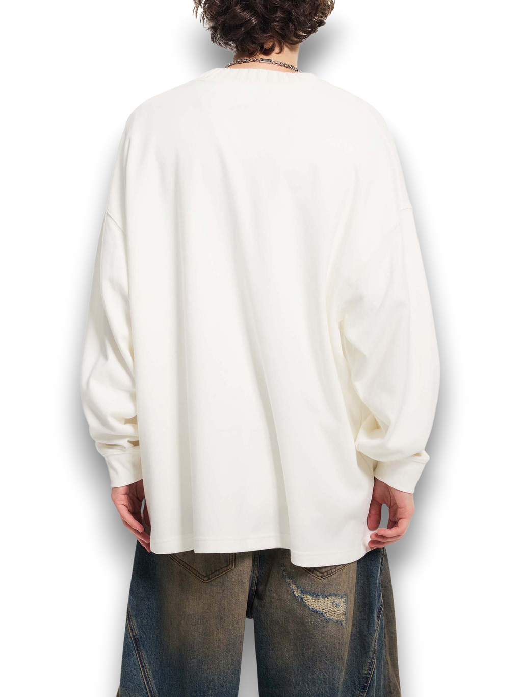 RB Knitted Round Neck Oversize Sweatshirt