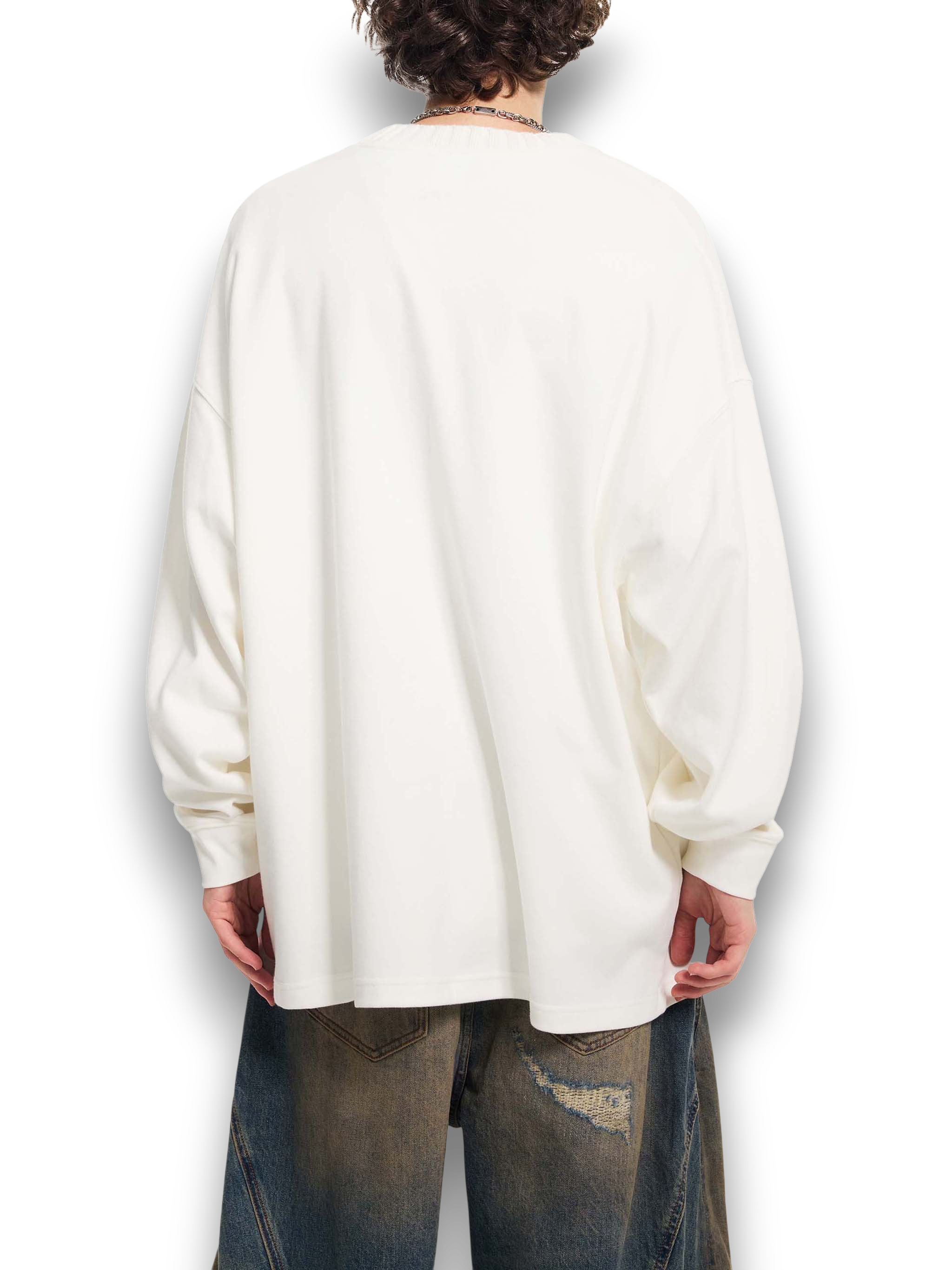 RB Knitted Round Neck Oversize Sweatshirt