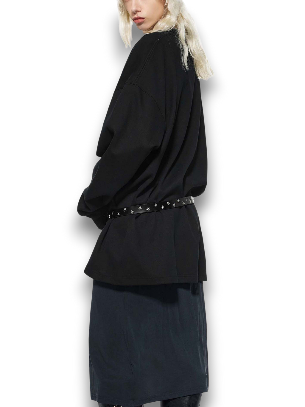 RB Knitted Round Neck Oversize YinYan W Sweatshirt