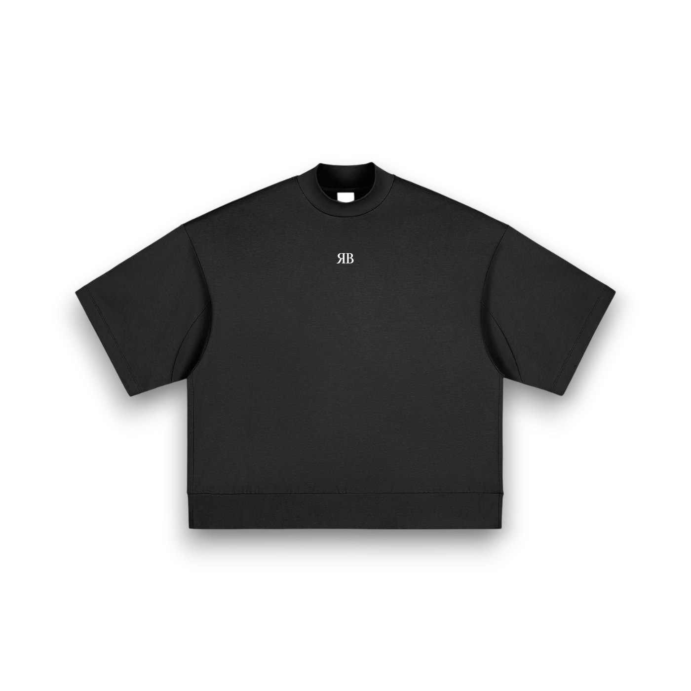 RB Heavyweight Oversized Mock Neck Tee