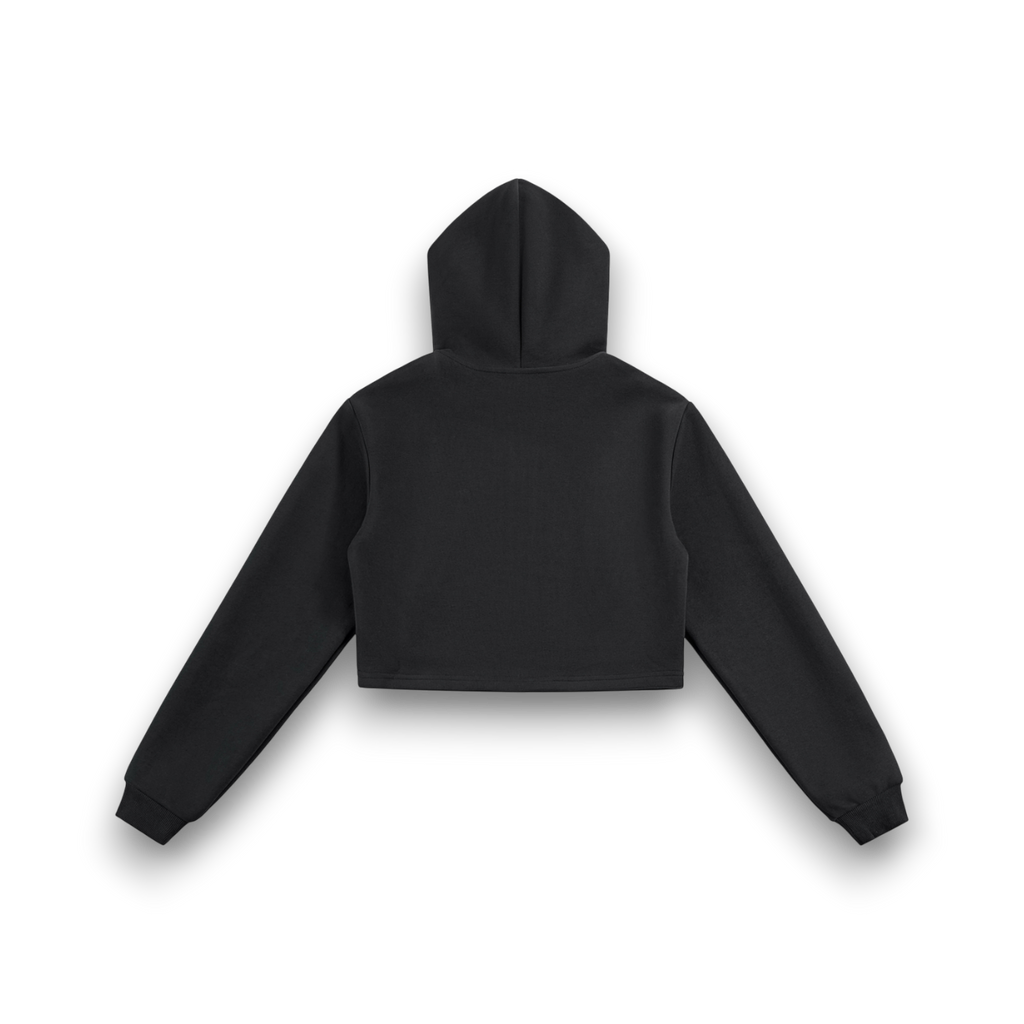 RB Cropped Zip-Up Cherry Hoodie