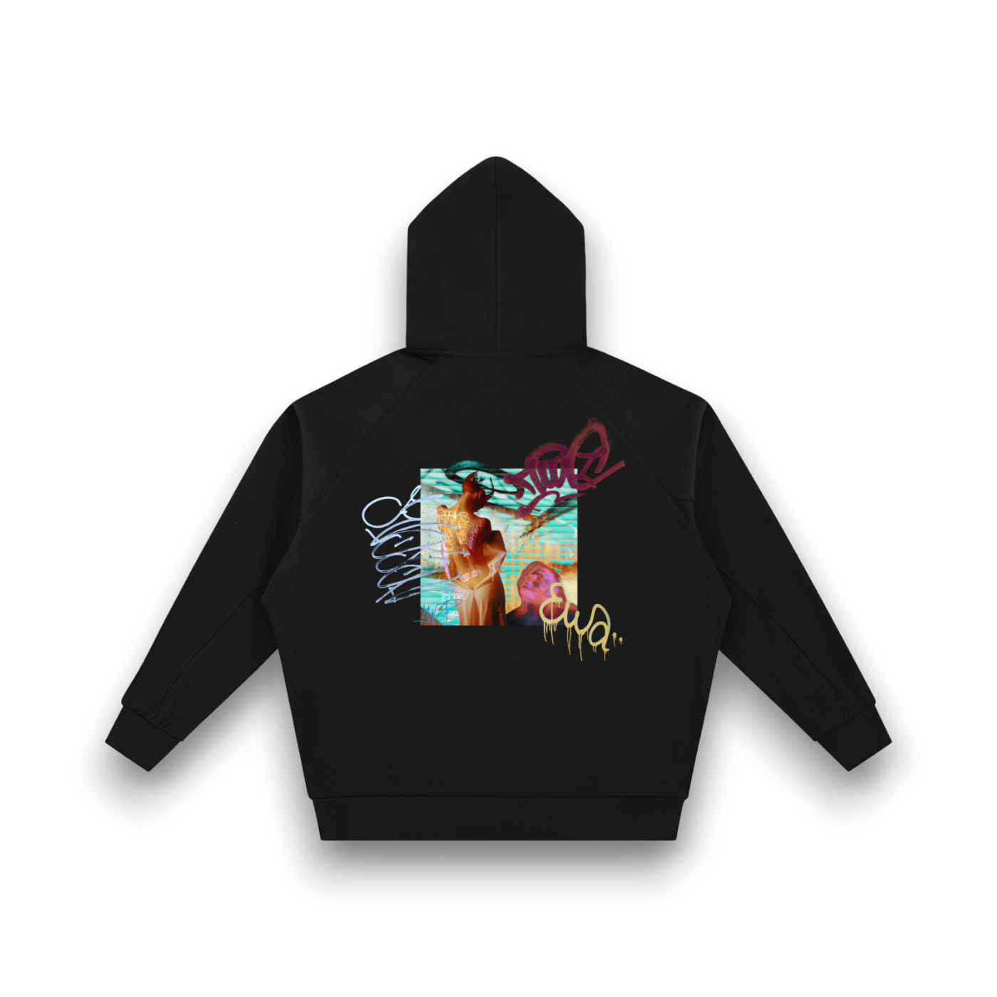 RB x Bunny Graffiti Sleeve Zip Hoodie