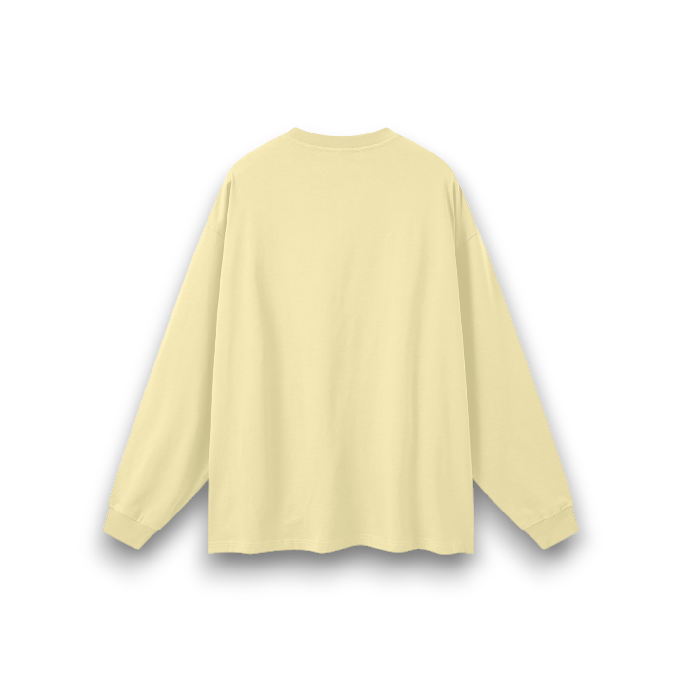 RB Oversized Cream Long Sleeve Tee