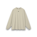 RB Oversized Cream Long Sleeve Tee