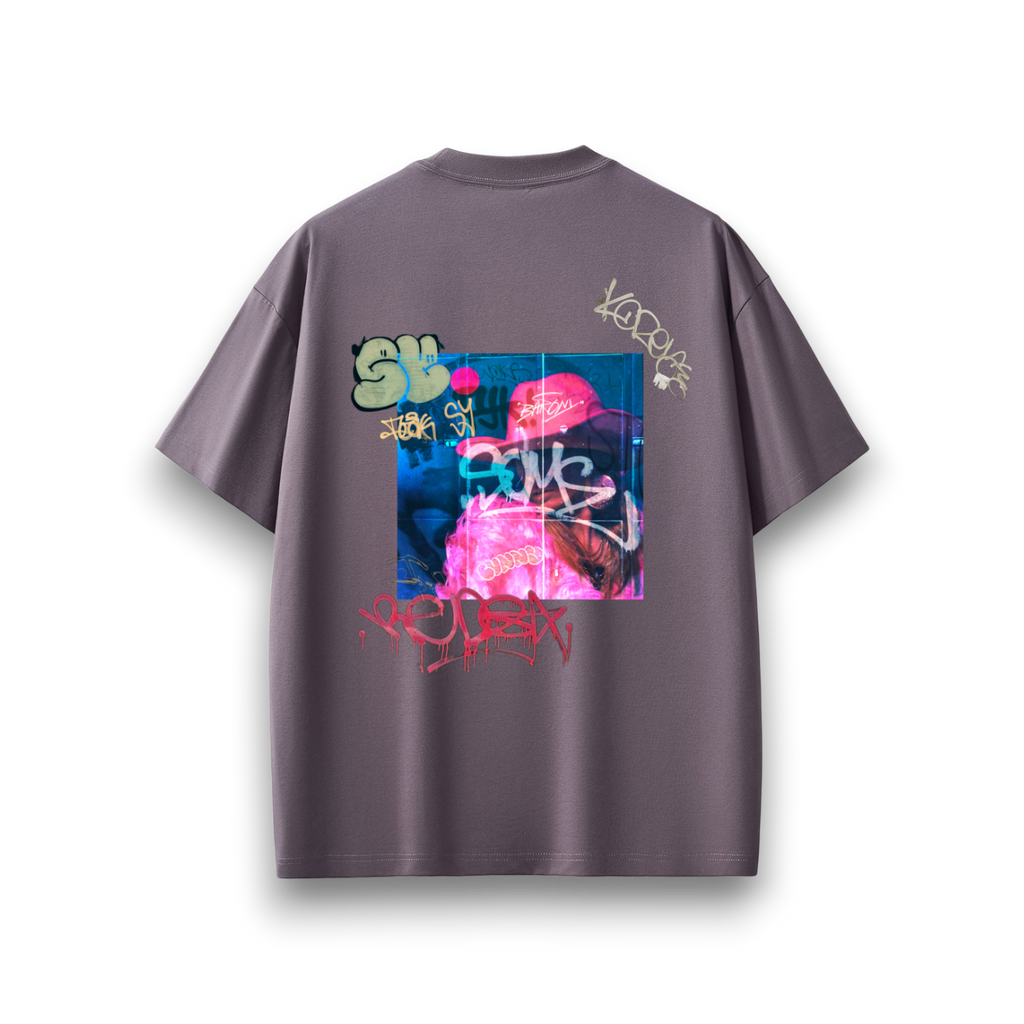 RB x Bunny Loose Nonchalant Plum Tee