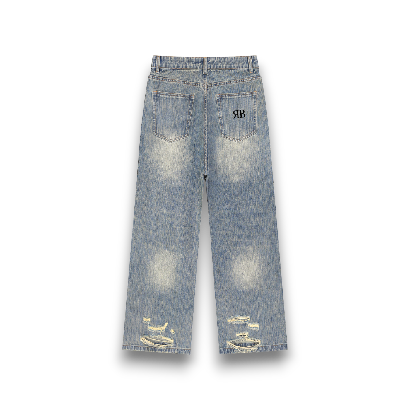 RB Vintage Wash Distressed Denim Jeans