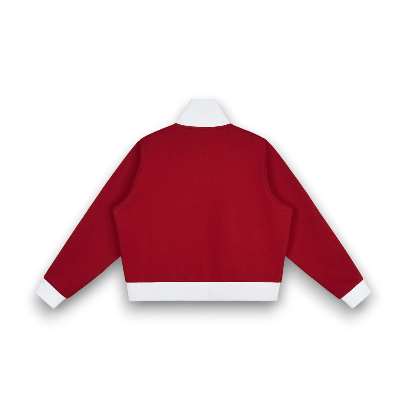 Side Stripe Fleece Cropped Track Jacket
