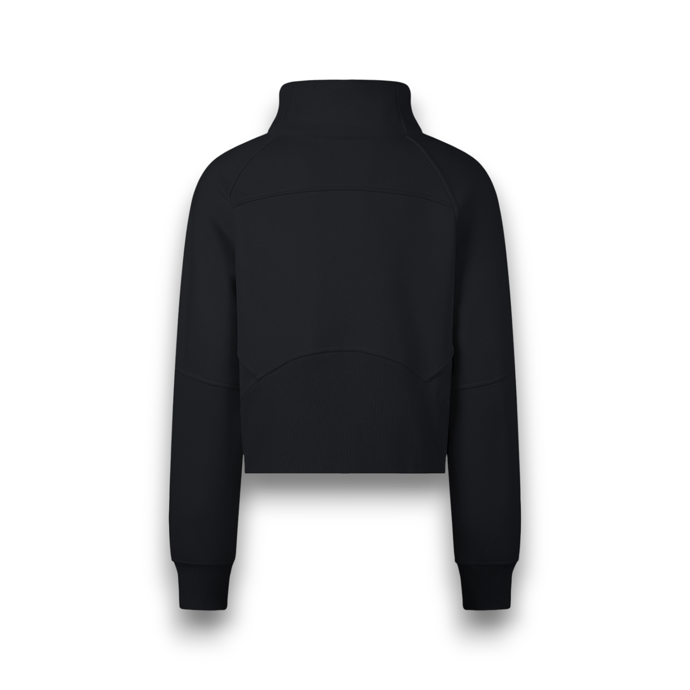 RB Cropped Sand Half Zip Sweatshirt