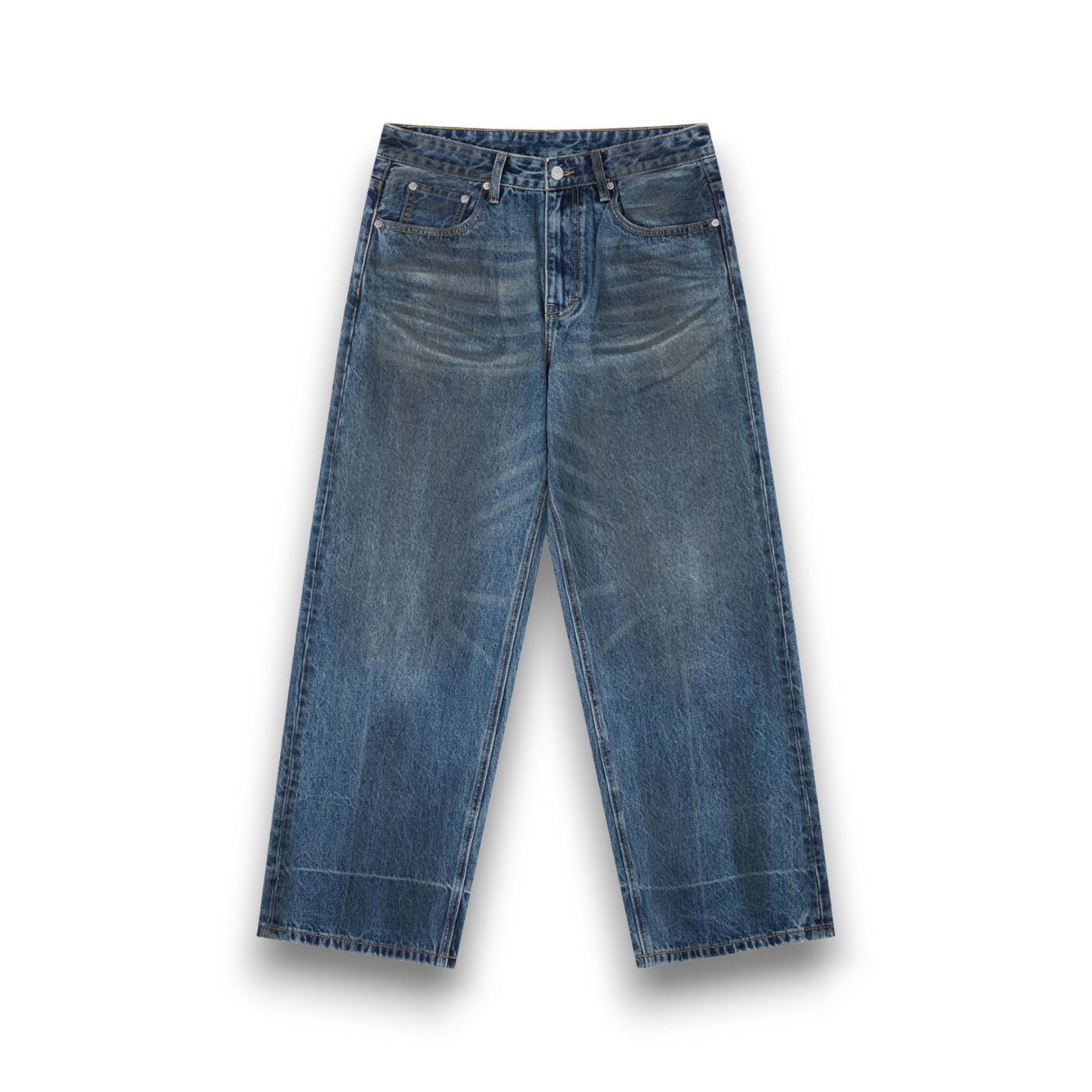 RB Vintage Wash Baggy Denim Jeans