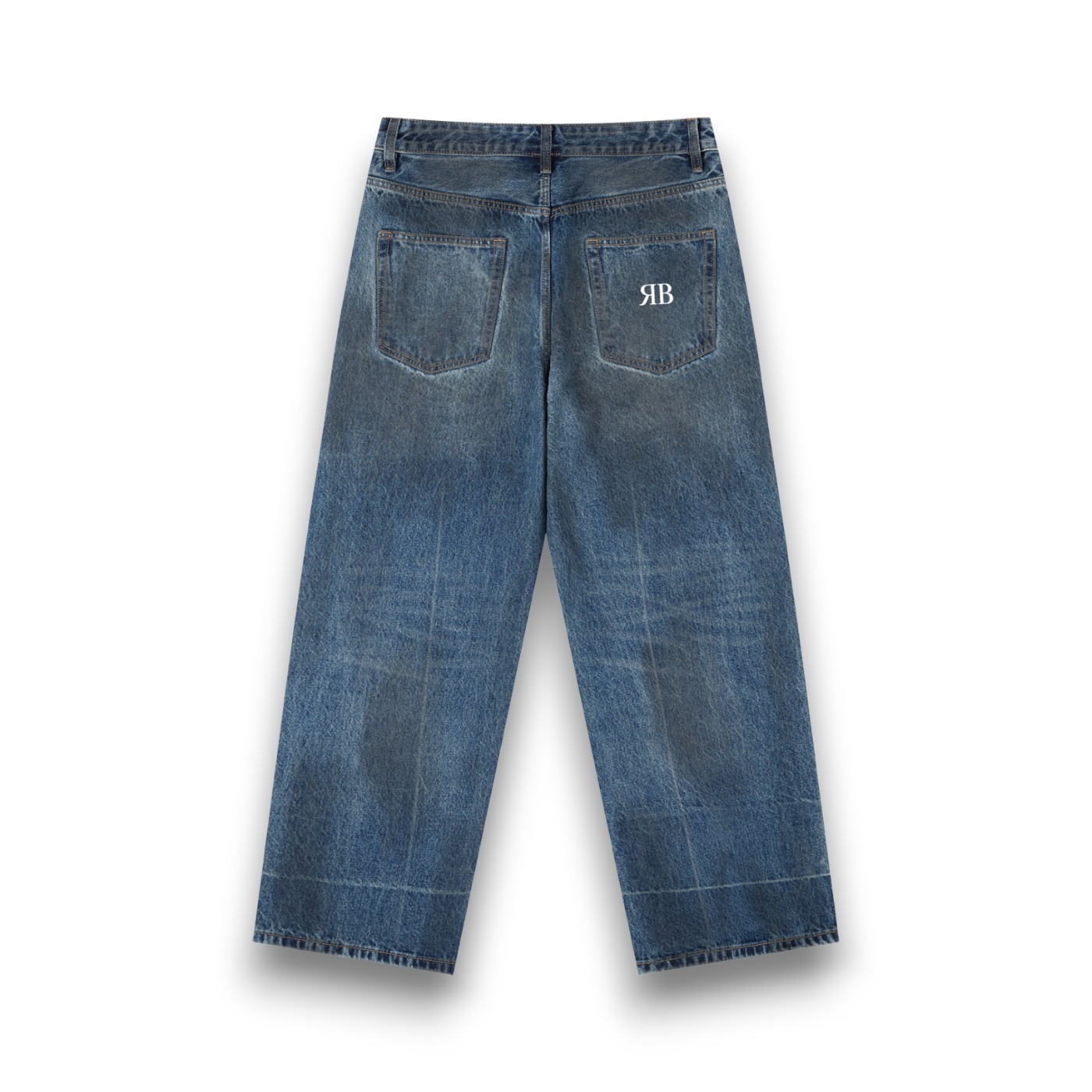 RB Vintage Wash Baggy Denim Jeans