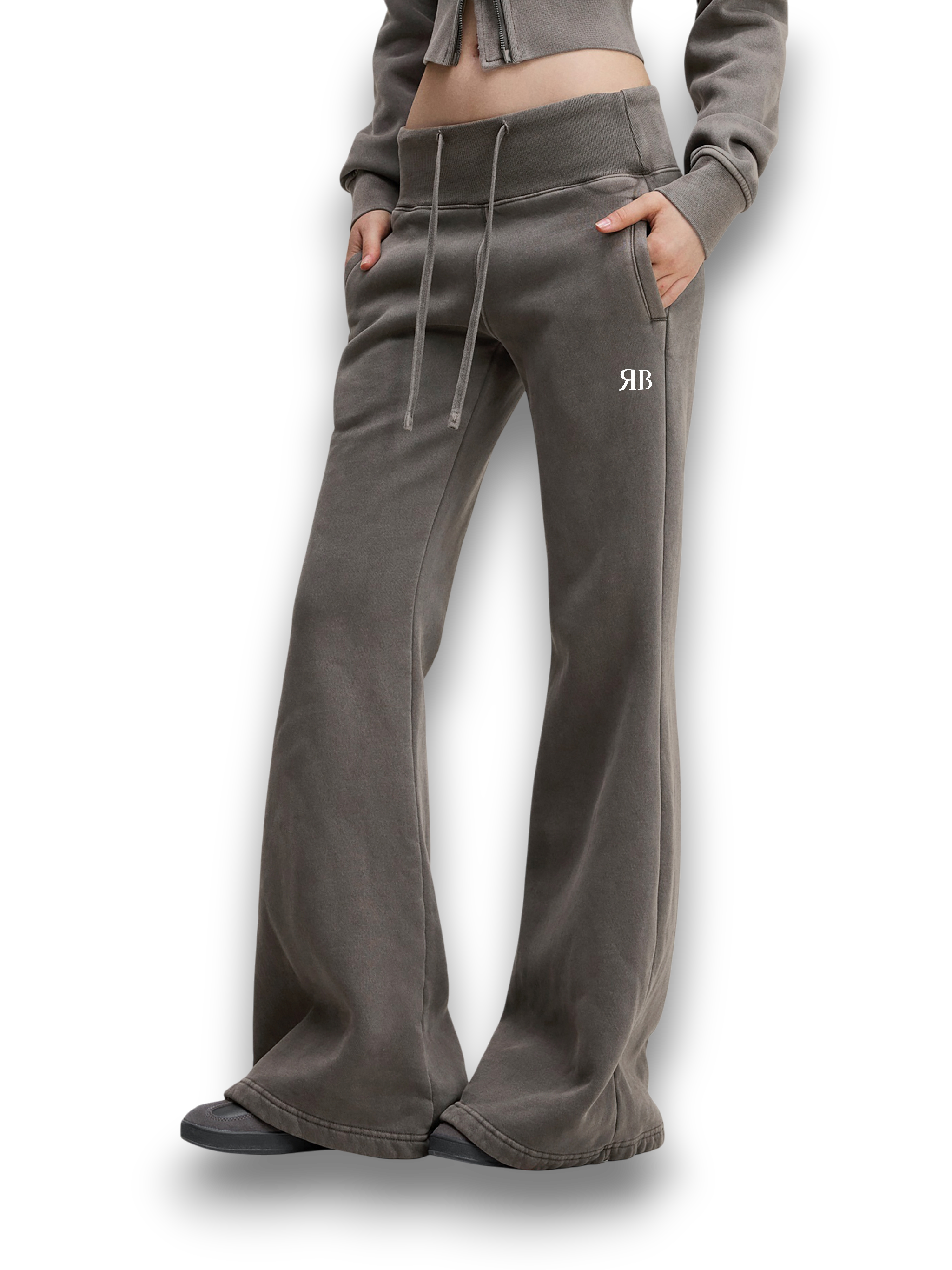 RB Vintage Washed Flared Fleece Joggers