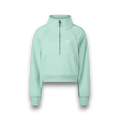 RB Cropped Mint Half Zip Sweatshirt