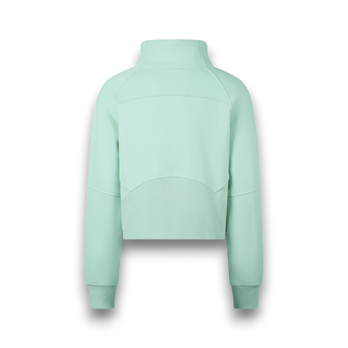 RB Cropped Mint Half Zip Sweatshirt