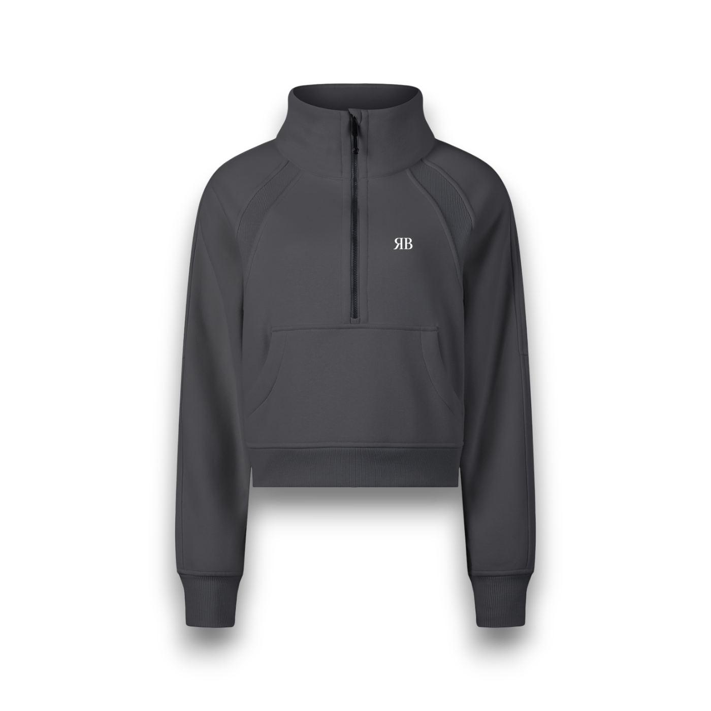 RB Cropped Half Zip Sweatshirt