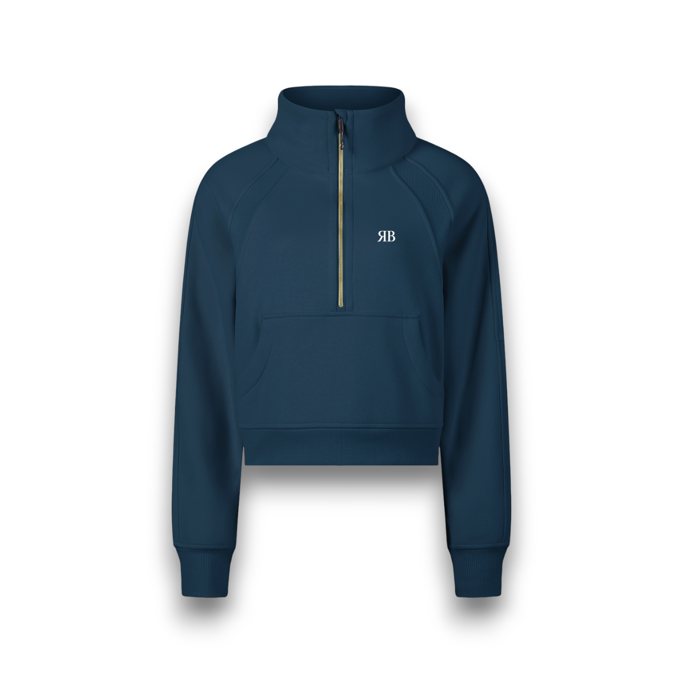 RB Cropped Half Zip Sweatshirt