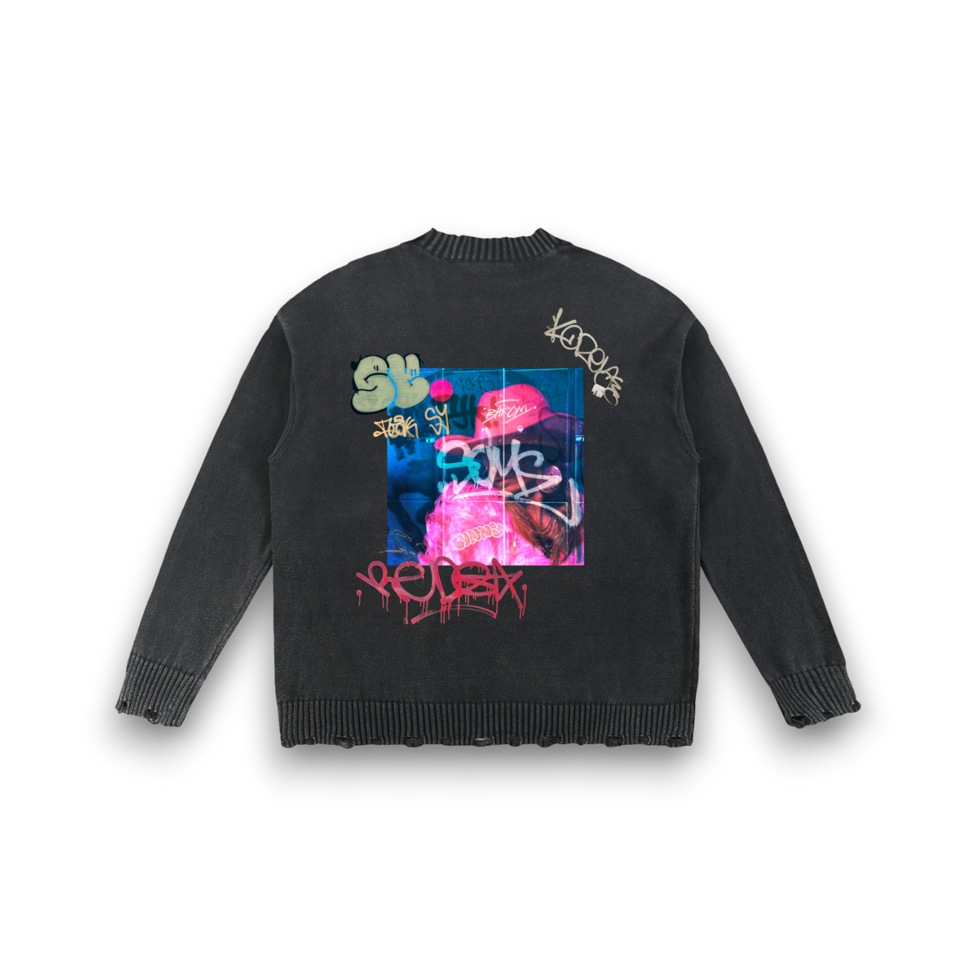 RB x Bunny Nonchalant Vintage Washed  Sweater