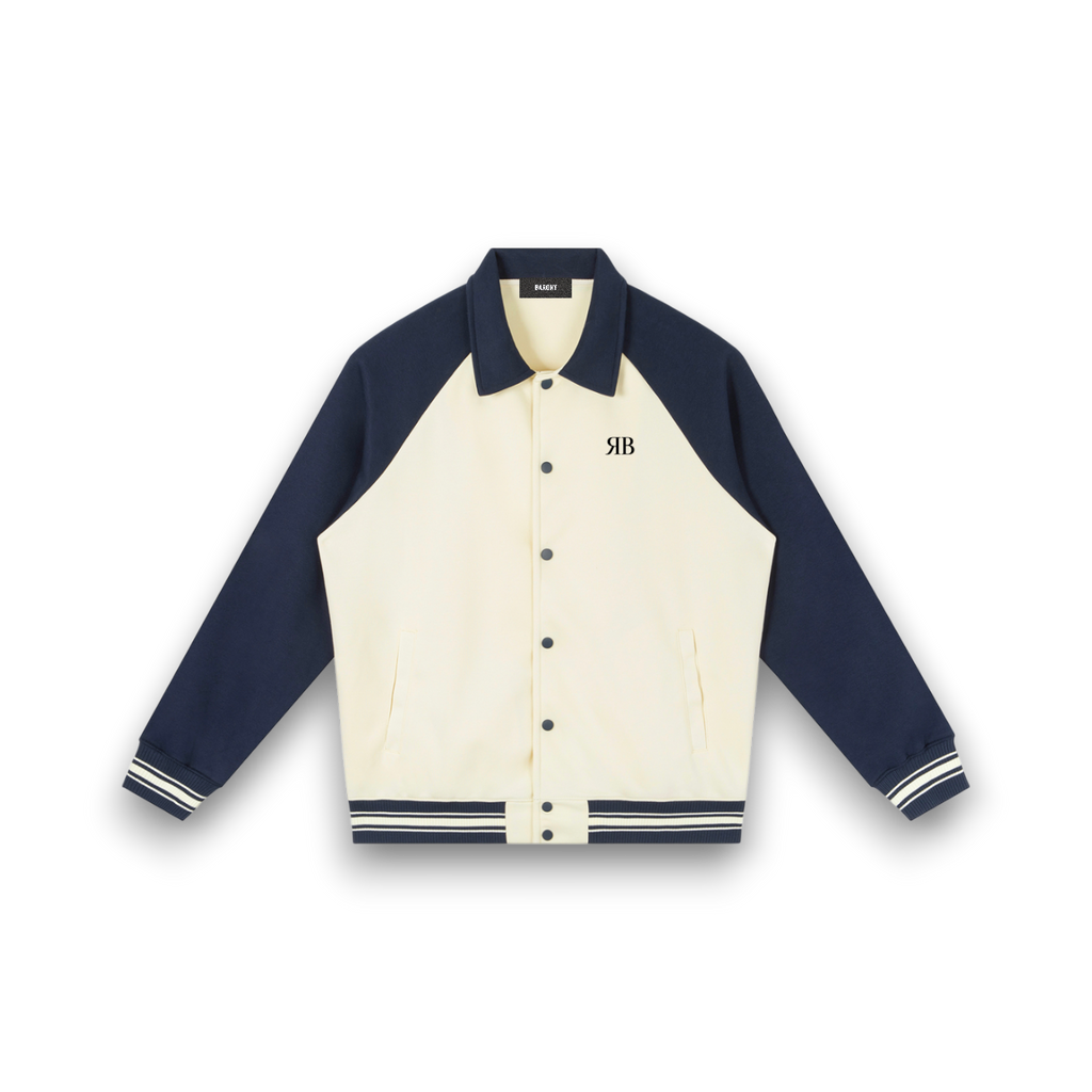 RB Sleeve Baseball Navy Jacket