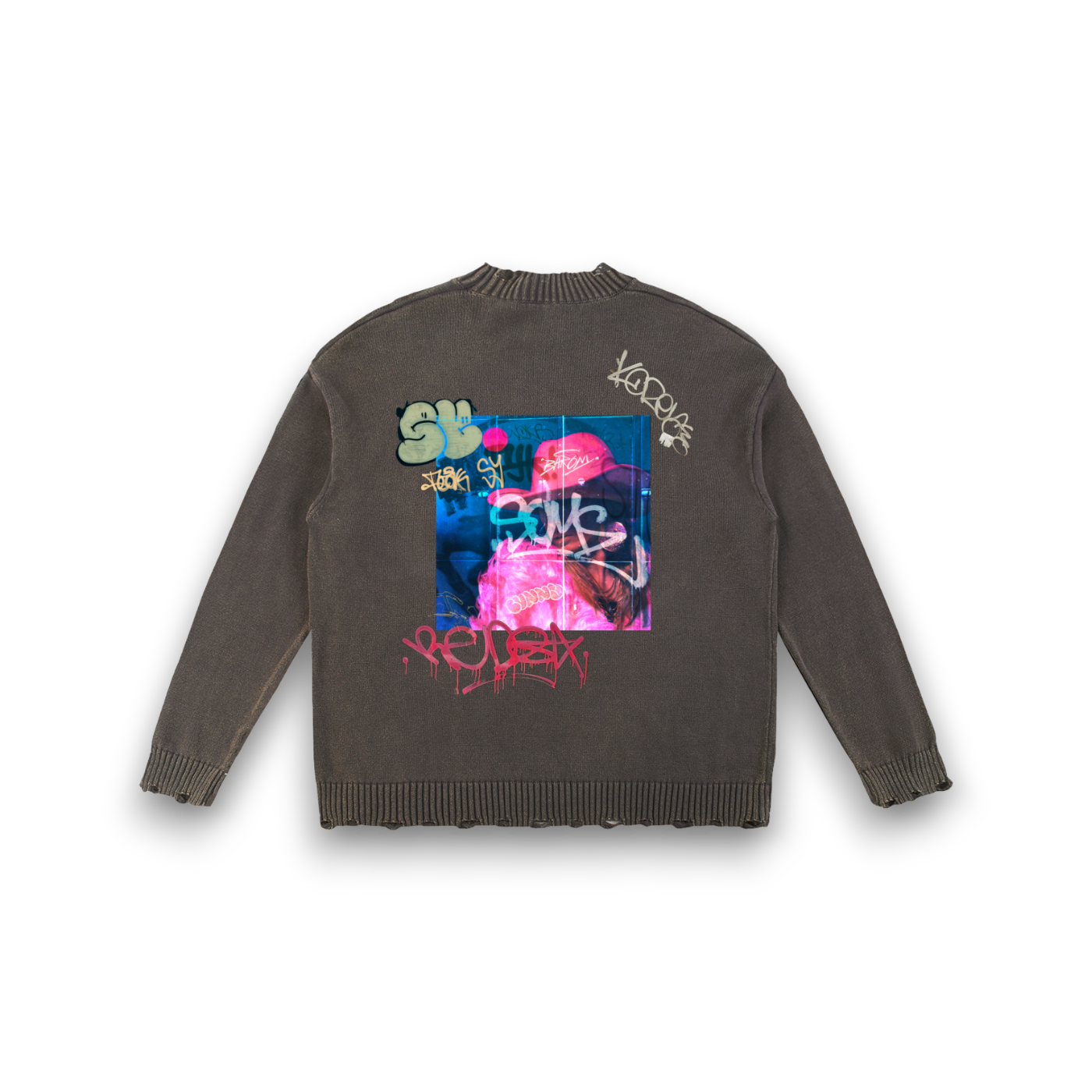 RB x Bunny Nonchalant Vintage Washed  Sweater