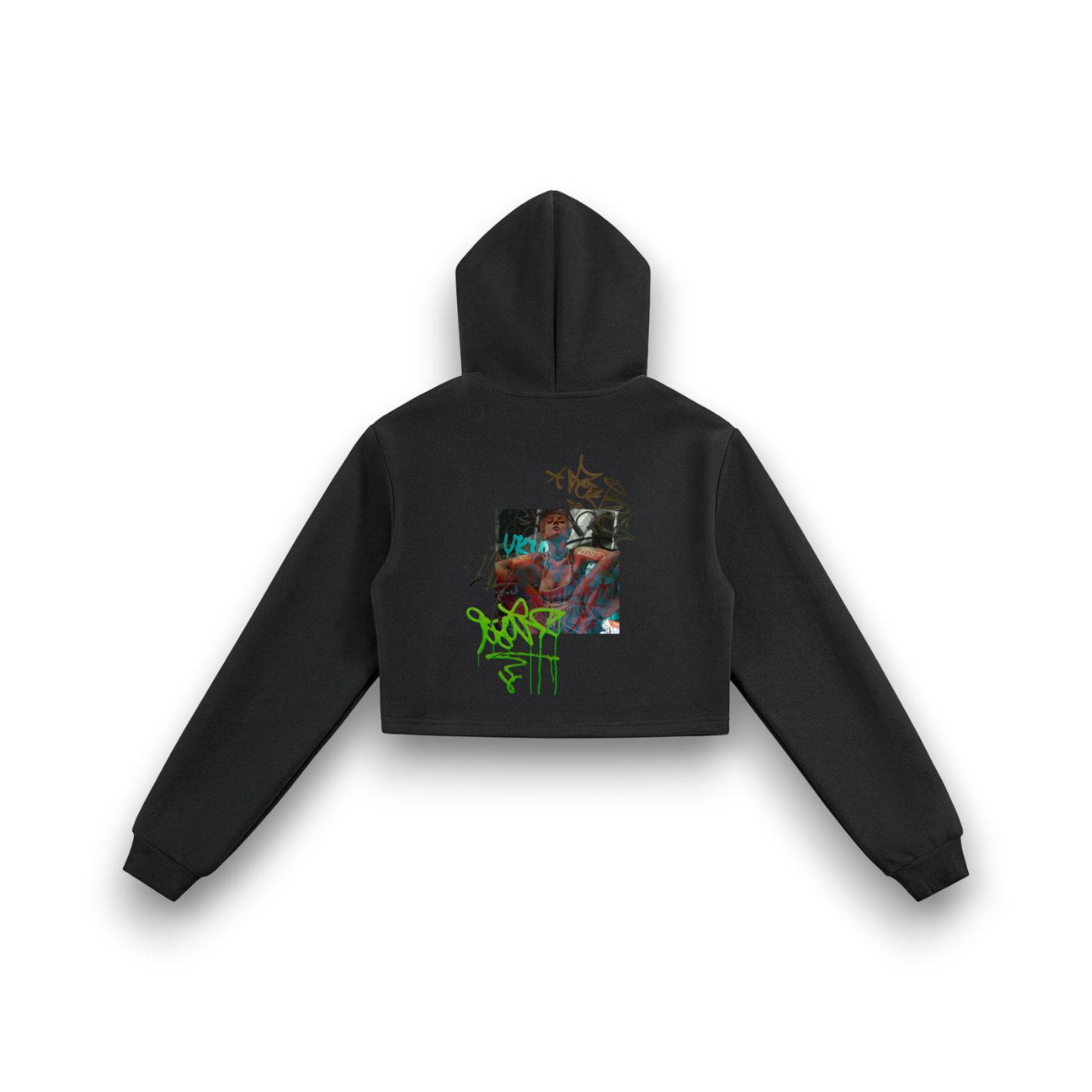 RBx Bunny Lolla Women Cropped Zip-Up Hoodie