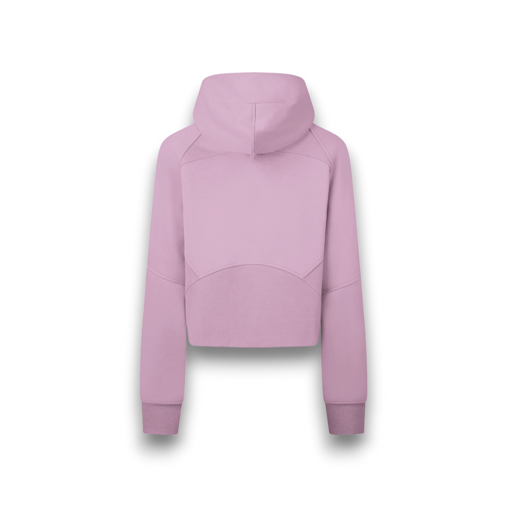 Cropped Zip-Through Bright Hoodie