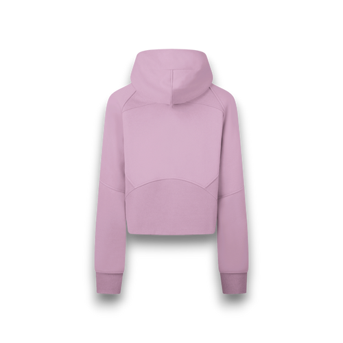 Cropped Zip-Through Bright Hoodie