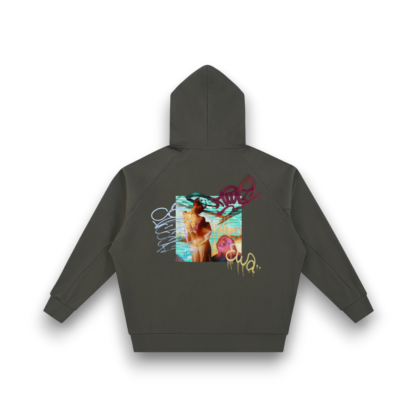 RB x Bunny Graffiti Sleeve Zip Hoodie
