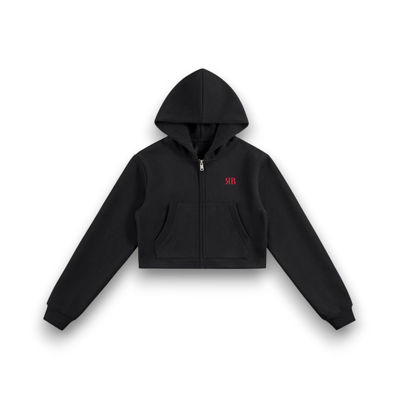 RBx Bunny Temptation Women Cropped Zip-Up Hoodie