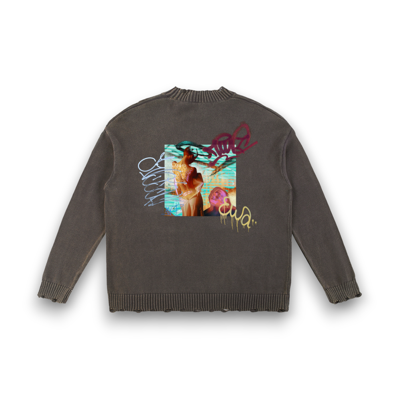RB x Bunny Graffiti Vintage Washed Sweater